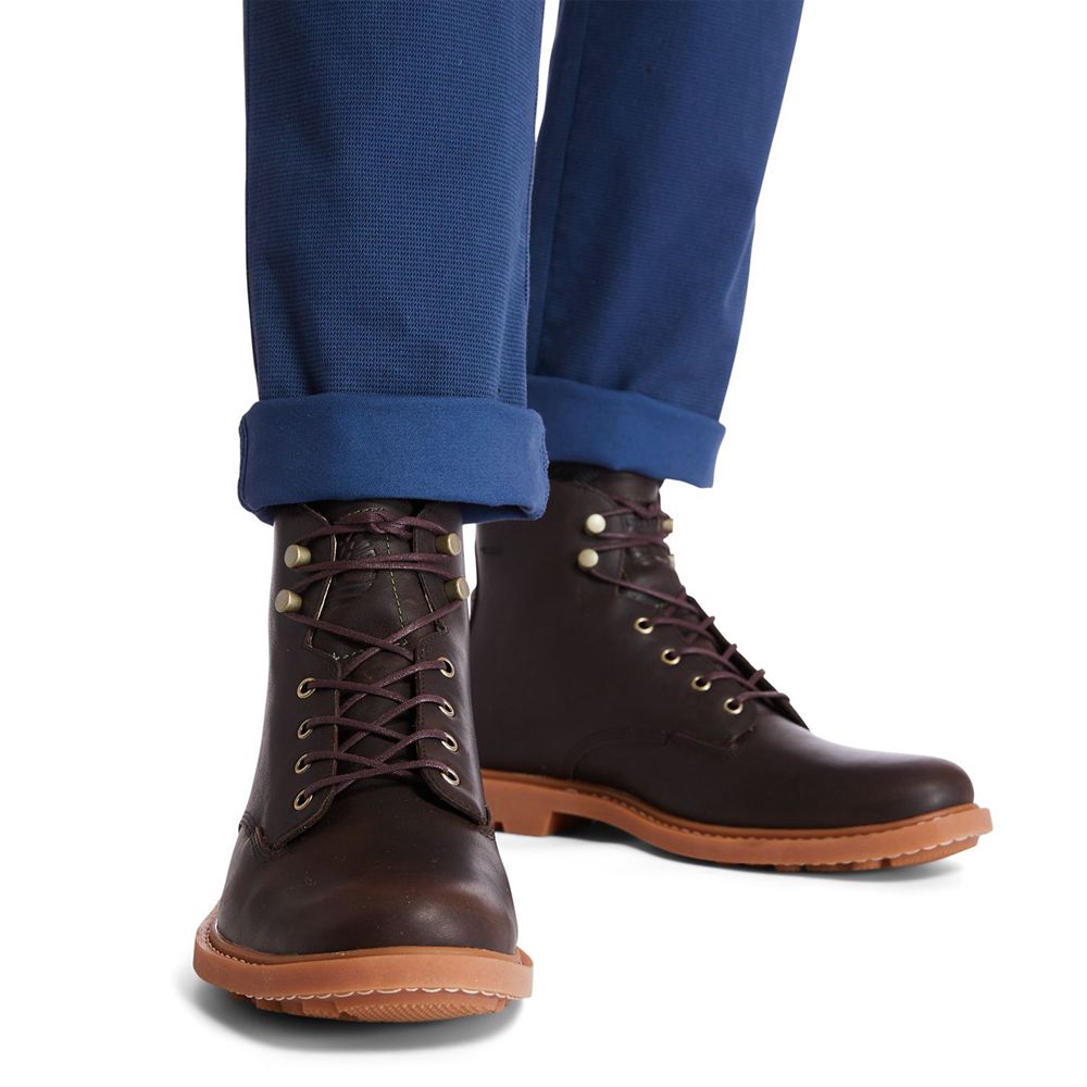 Bocanci 6-Inch Timberland Barbati Maro Inchis - Belanger Ek+ Waterproof - Romania - TEWQAM825